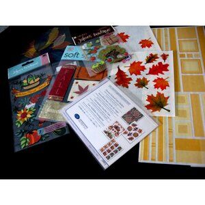 Lot Stickers, Autumn, Halloween, Stickers, Gr Length Autumn Lines, Yellow, Amber